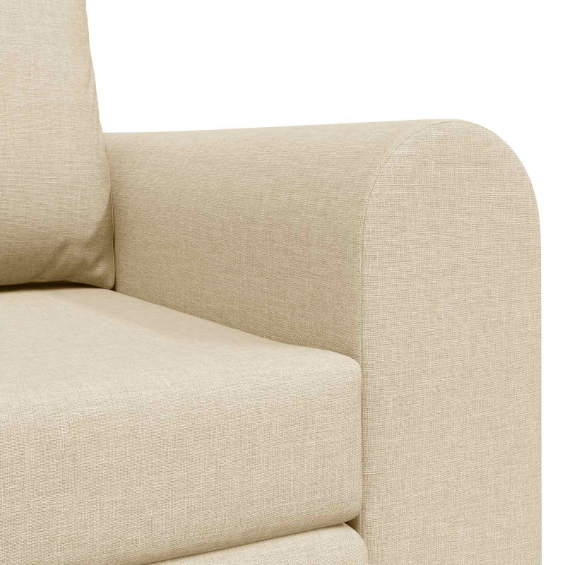 Sofa Bed 60cm Kremowy tkanina