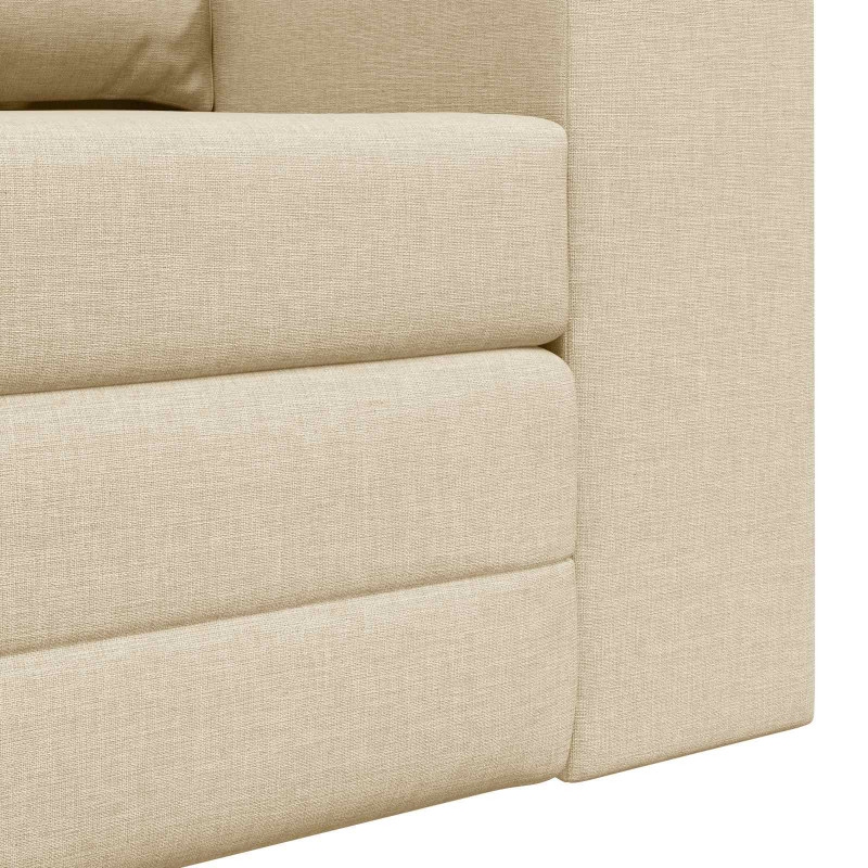 Sofa Bed 60cm Kremowy tkanina