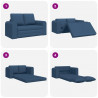 Sofa Bed 60cm Niebieski tkanina