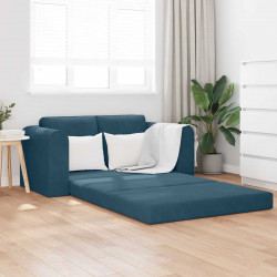 Sofa Bed 60cm Niebieski Aksamit