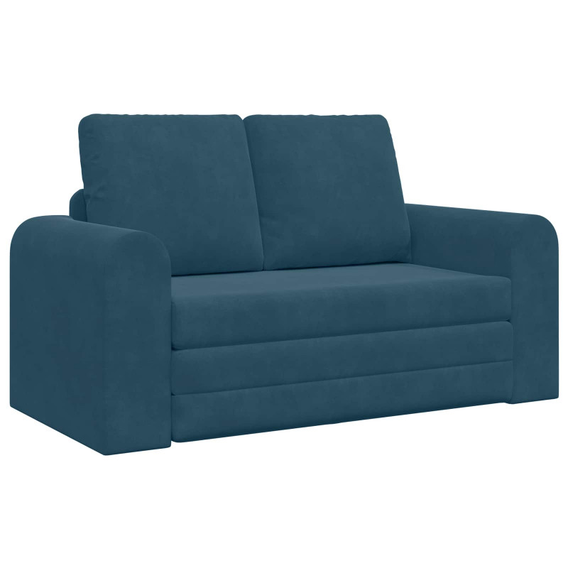 Sofa Bed 60cm Niebieski Aksamit