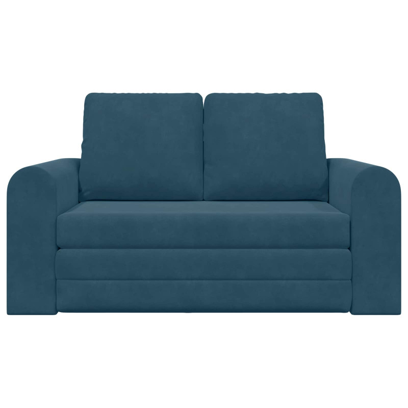 Sofa Bed 60cm Niebieski Aksamit