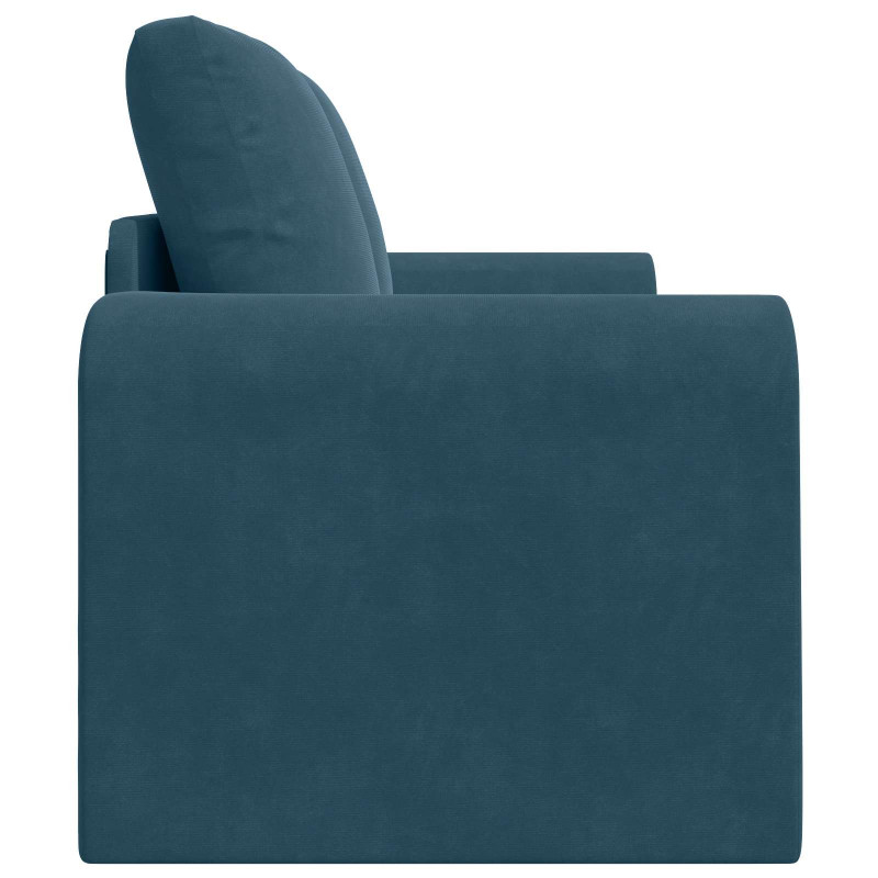 Sofa Bed 60cm Niebieski Aksamit