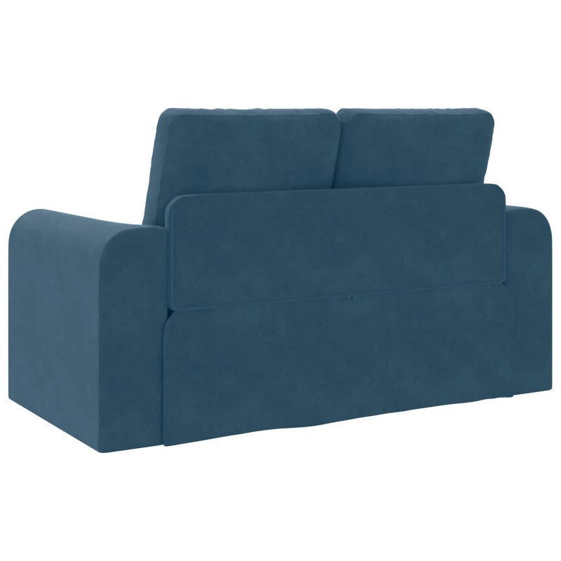 Sofa Bed 60cm Niebieski Aksamit