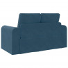 Sofa Bed 60cm Niebieski Aksamit