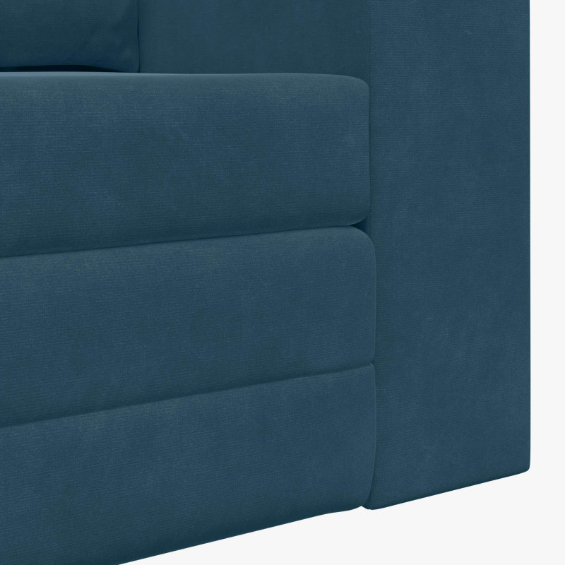 Sofa Bed 60cm Niebieski Aksamit