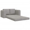 Sofa Bed 60cm Jasnoszary Aksamit