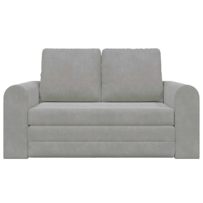 Sofa Bed 60cm Jasnoszary Aksamit