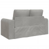 Sofa Bed 60cm Jasnoszary Aksamit