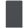 Szafki nocne, 2 szt., antracytowe, 34,5x39x62 cm, stal