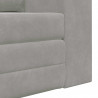 Sofa Bed 60cm Jasnoszary Aksamit
