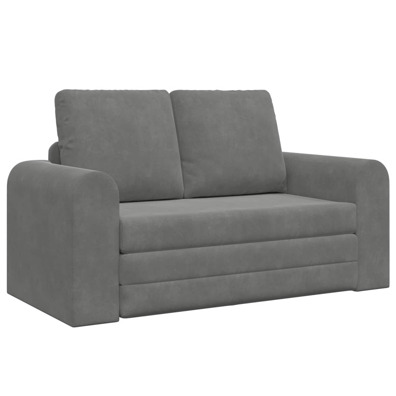 Sofa Bed 60cm Ciemnoszary Aksamit