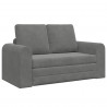 Sofa Bed 60cm Ciemnoszary Aksamit