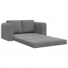 Sofa Bed 60cm Ciemnoszary Aksamit