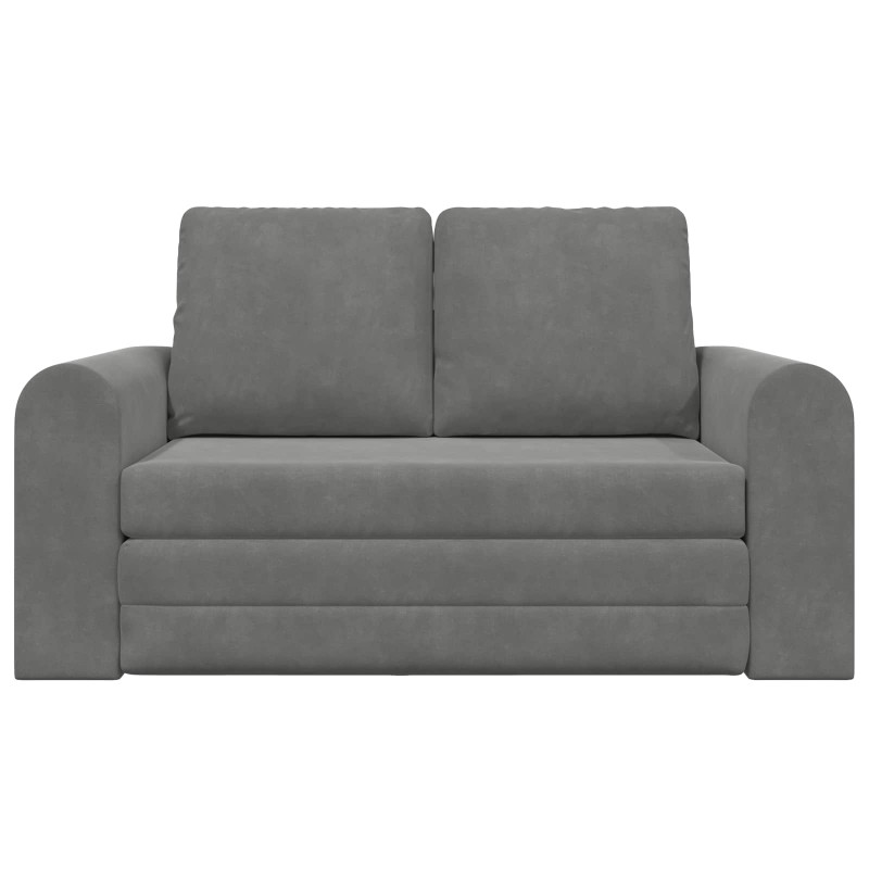 Sofa Bed 60cm Ciemnoszary Aksamit