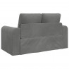 Sofa Bed 60cm Ciemnoszary Aksamit