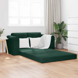 Sofa Bed 60cm Ciemna zieleń Aksamit