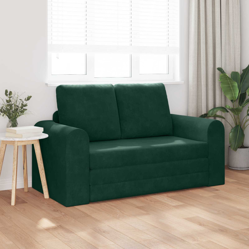 Sofa Bed 60cm Ciemna zieleń Aksamit