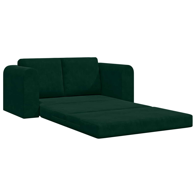 Sofa Bed 60cm Ciemna zieleń Aksamit