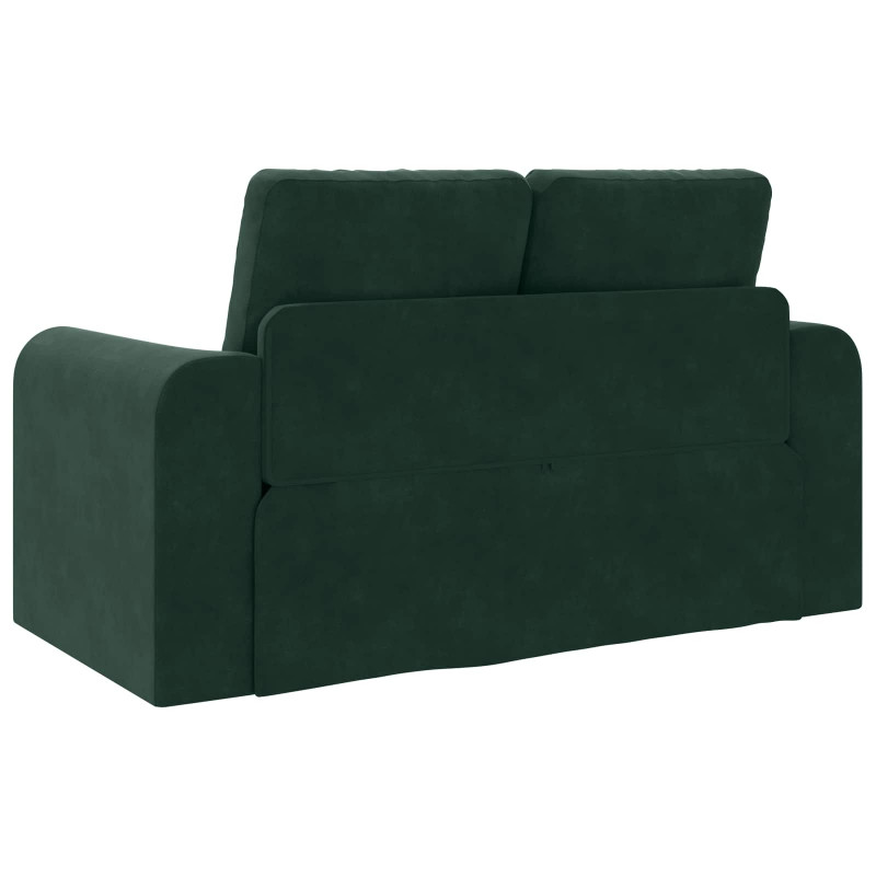 Sofa Bed 60cm Ciemna zieleń Aksamit