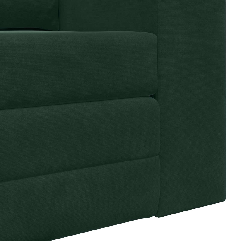 Sofa Bed 60cm Ciemna zieleń Aksamit