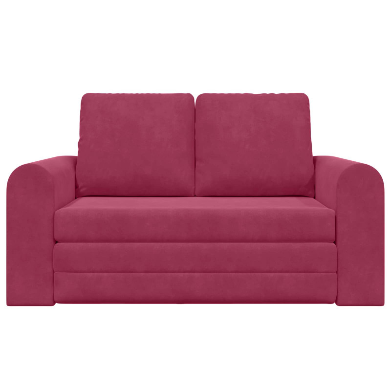 Sofa Bed 60cm Czerwone wino Aksamit