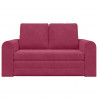 Sofa Bed 60cm Czerwone wino Aksamit
