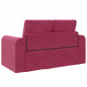 Sofa Bed 60cm Czerwone wino Aksamit
