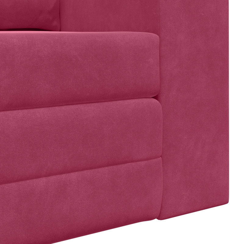 Sofa Bed 60cm Czerwone wino Aksamit