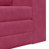Sofa Bed 60cm Czerwone wino Aksamit