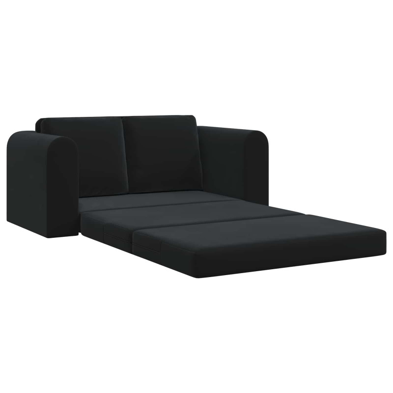 Sofa Bed 60cm Czarny Aksamit