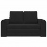 Sofa Bed 60cm Czarny Aksamit