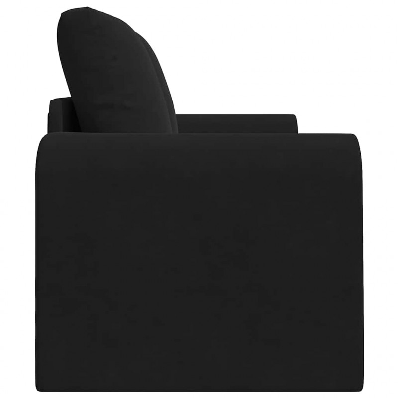 Sofa Bed 60cm Czarny Aksamit