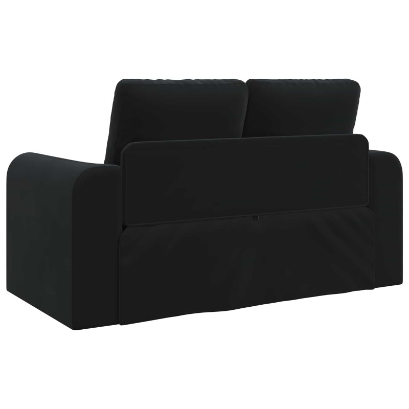 Sofa Bed 60cm Czarny Aksamit