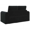 Sofa Bed 60cm Czarny Aksamit