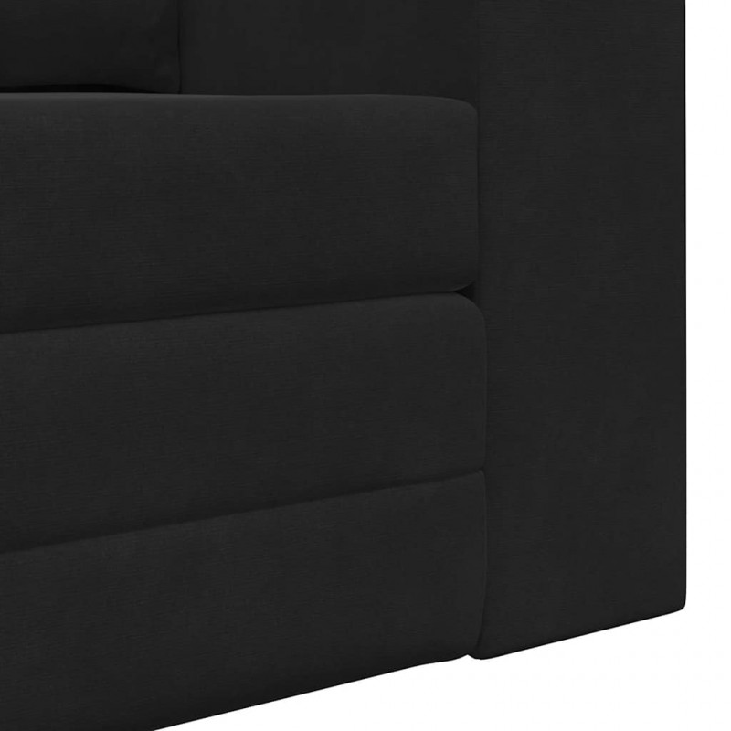Sofa Bed 60cm Czarny Aksamit