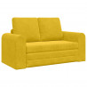Sofa Bed 60cm Żółty Aksamit