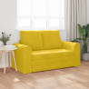 Sofa Bed 60cm Żółty Aksamit