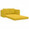 Sofa Bed 60cm Żółty Aksamit