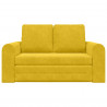 Sofa Bed 60cm Żółty Aksamit