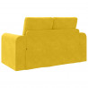 Sofa Bed 60cm Żółty Aksamit