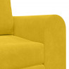 Sofa Bed 60cm Żółty Aksamit
