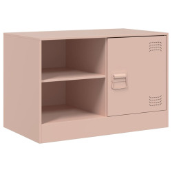 Szafka pod telewizor, różowa, 67x39x44 cm, stalowa
