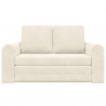 Sofa Bed 60cm Kremowy Aksamit