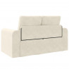 Sofa Bed 60cm Kremowy Aksamit