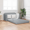 Sofa Bed 110cm Jasnoszary tkanina