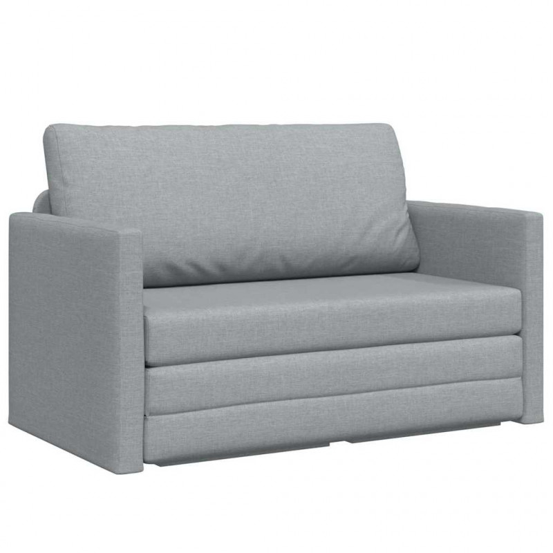 Sofa Bed 110cm Jasnoszary tkanina