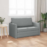 Sofa Bed 110cm Jasnoszary tkanina