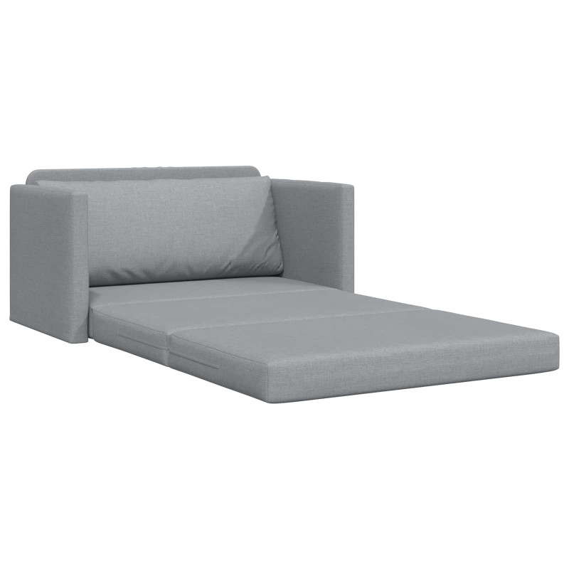 Sofa Bed 110cm Jasnoszary tkanina