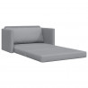 Sofa Bed 110cm Jasnoszary tkanina
